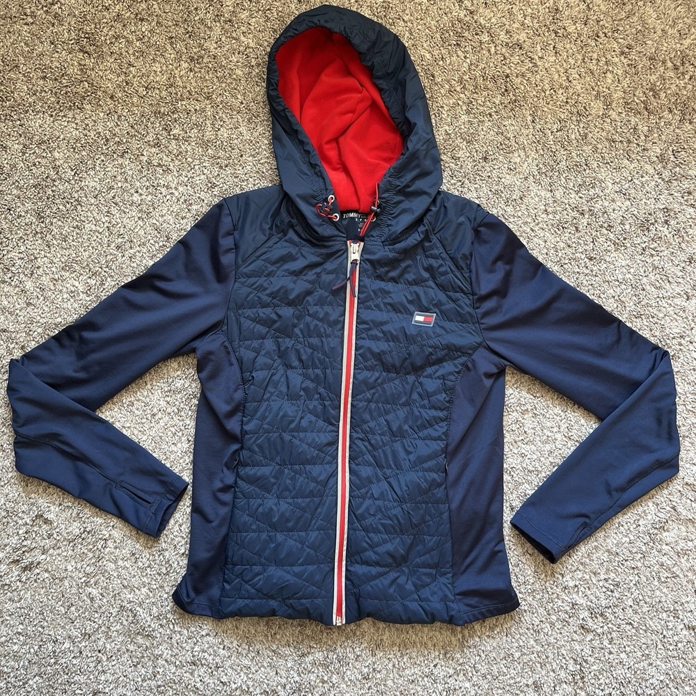 Tommy Hilfiger Sport Women's Active Jacket Size Small Full Zip Hooded